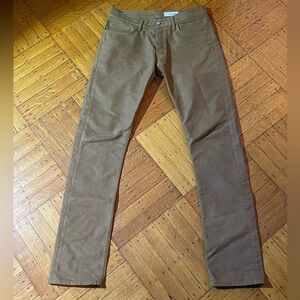 GUSTIN #169 Egyptian Giza Moleskin - Gold Khaki: 35 Slim